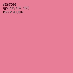 #E87D98 - Deep Blush Color Image