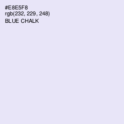 #E8E5F8 - Blue Chalk Color Image