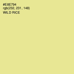 #E8E794 - Wild Rice Color Image