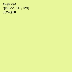 #E8F79A - Jonquil Color Image