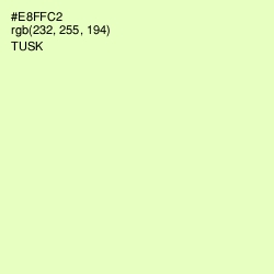 #E8FFC2 - Tusk Color Image