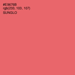 #E9676B - Sunglo Color Image