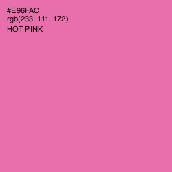 #E96FAC - Hot Pink Color Image