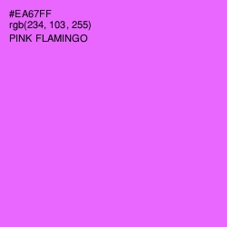 #EA67FF - Pink Flamingo Color Image