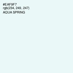 #EAF9F7 - Aqua Spring Color Image