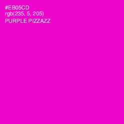 #EB05CD - Purple Pizzazz Color Image
