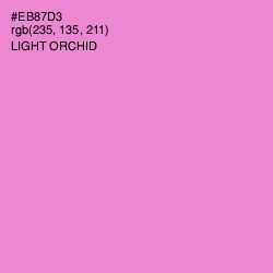 #EB87D3 - Light Orchid Color Image