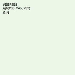 #EBF5E8 - Gin Color Image
