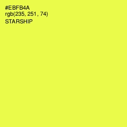 #EBFB4A - Starship Color Image