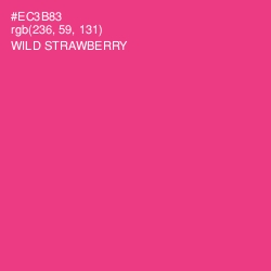#EC3B83 - Wild Strawberry Color Image