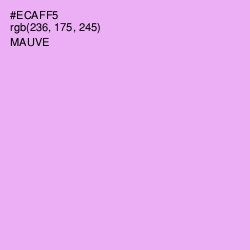 #ECAFF5 - Mauve Color Image
