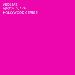 #ED05AE - Hollywood Cerise Color Image