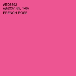 #ED5592 - French Rose Color Image