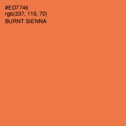 #ED7746 - Burnt Sienna Color Image