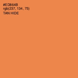 #ED864B - Tan Hide Color Image