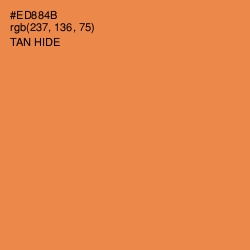 #ED884B - Tan Hide Color Image