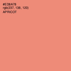 #ED8A78 - Apricot Color Image