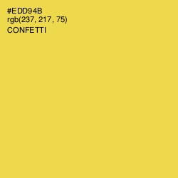 #EDD94B - Confetti Color Image