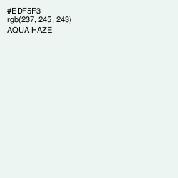 #EDF5F3 - Aqua Haze Color Image