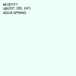 #EDFFF7 - Aqua Spring Color Image