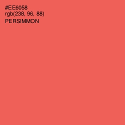 #EE6058 - Persimmon Color Image