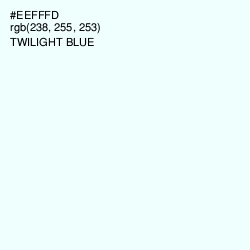 #EEFFFD - Twilight Blue Color Image