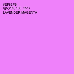 #EF82FB - Lavender Magenta Color Image