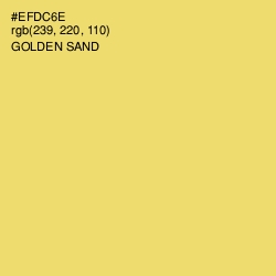 #EFDC6E - Golden Sand Color Image