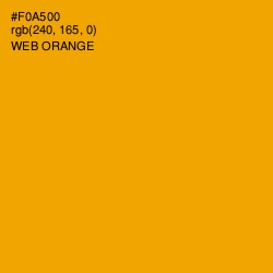 #F0A500 - Web Orange Color Image