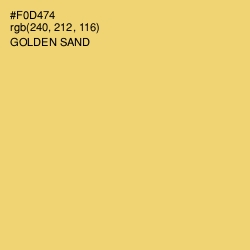 #F0D474 - Golden Sand Color Image