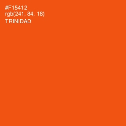 #F15412 - Trinidad Color Image