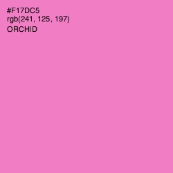 #F17DC5 - Orchid Color Image