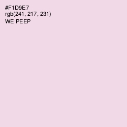 #F1D9E7 - We Peep Color Image
