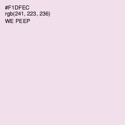 #F1DFEC - We Peep Color Image