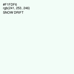 #F1FDF6 - Snow Drift Color Image
