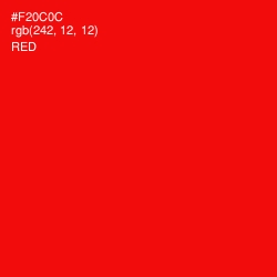 #F20C0C - Red Color Image