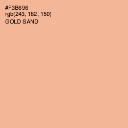 #F3B696 - Gold Sand Color Image