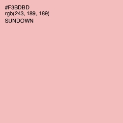 #F3BDBD - Sundown Color Image
