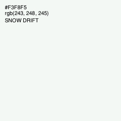 #F3F8F5 - Snow Drift Color Image