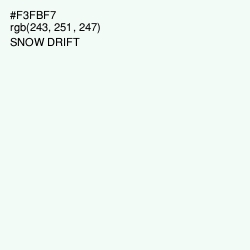 #F3FBF7 - Snow Drift Color Image