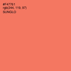 #F47761 - Sunglo Color Image