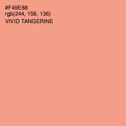 #F49E88 - Vivid Tangerine Color Image