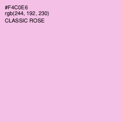 #F4C0E6 - Classic Rose Color Image