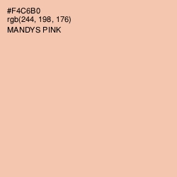 #F4C6B0 - Mandys Pink Color Image