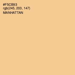#F5CB93 - Manhattan Color Image