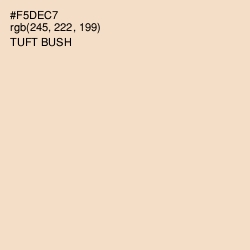 #F5DEC7 - Tuft Bush Color Image