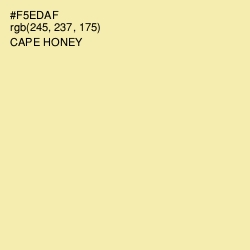 #F5EDAF - Cape Honey Color Image