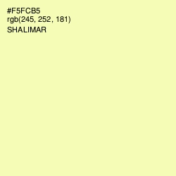#F5FCB5 - Shalimar Color Image