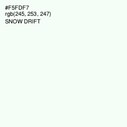 #F5FDF7 - Snow Drift Color Image