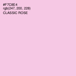 #F7C8E4 - Classic Rose Color Image